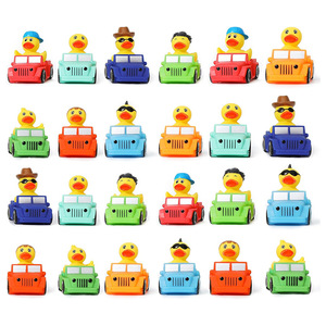 ของเล่นเป็ดยางรูปรถจี๊ป ดีไซน์ใหม่ คุณภาพเยี่ยม เหมาะสำหรับขายส่ง ของขวัญธุรกิจ รับทำโลโก้ตามสั่ง ของเล่น OEM สีคลาสสิก - Product Image 3