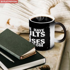 Taza Personalizada con Impresión, Negra Esmerilada, 11 oz, Cerámica, Cambia de Color con el Calor, Taza Mágica - Product Image 3