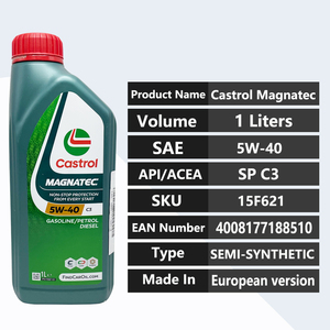 น้ำมันเครื่องกึ่งสังเคราะห์คุณภาพรับประกัน SP <span class=keywords><strong>5W40</strong></span> C3 มาตรฐานยุโรป 1 ลิตร 15F621 4008177188510 สำหรับ <span class=keywords><strong>Castrol</strong></span> Magnatec - Product Image 6