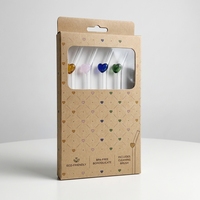 Pailles en verre personnalisées en forme de cœur pour boissons, accessoires pour café glacé et matcha, style rétro mignon, idéales pour les cadeaux de la Saint-Valentin