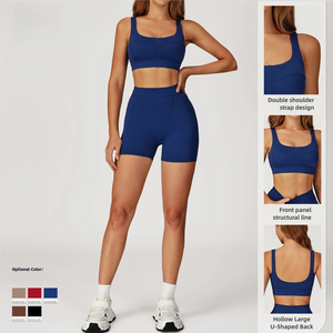 Reggiseno sportivo sportivo sportivo sportivo con Logo personalizzato da donna ad alto supporto per palestra di Yoga atletico per allenamento ritagliato sul retro - Product Image 3