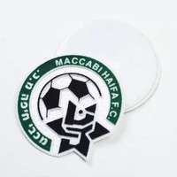 Patches de troupeau d'impression par transfert de chaleur avec logo de football personnalisé avec fer à repasser