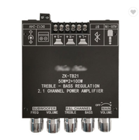 2*50W + 100W TPA3116D2 Power Subwoofer Amplifier Board 2.1 Channel Class D TPA3116 Audio Stereo Equalizer Amp