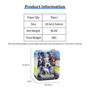 ตัวต่อกระดาษแข็งเลเซอร์คัท 4 ชั้น ตัวละครเกม Genshin Impact สำหรับตกแต่งโต๊ะทำงานและตู้โชว์สะสม - Product Image 5
