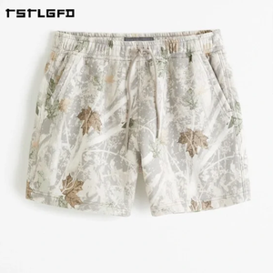 Custom Logo Recycled Fabric <b>Camouflage</b> Jogger Running <b>Shorts</b> for <b>Men</b> Heavyweight 100% Cotton Casual Summer <b>Shorts</b> - Product Image 3