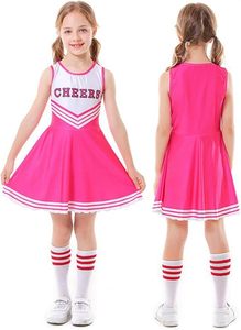 Disfraz de animadora para niñas, vestido de traje de animadora para fiesta de Halloween, regalo de <span class=keywords><strong>cumpleaños</strong></span> de 3 a 10 años - Product Image 2