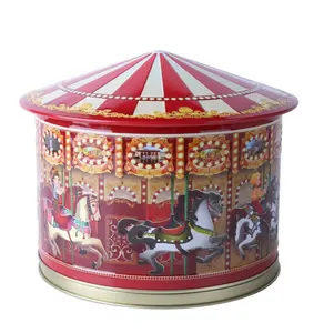 Supplier Wholesale Tin Customized Round Gift Music Packing Tin Box