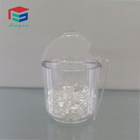 Seau à glace en Polycarbonate avec couvercle, livraison gratuite, bac à glace en plastique multi, en stock