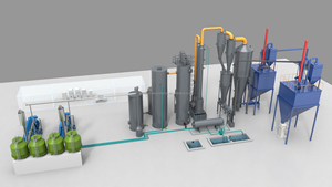 Système de production d'énergie par gazéification continue de biomasse à partir de balles de riz et de sciure de bois - Product Image 6