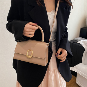 Borse a Spalla Donna Marrone Vintage in PU con Fibbia Dorata Grande Capacità Sac à Main Femme Ingrosso Sunday Best 2026 - Product Image 2
