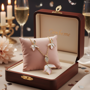 Graziosi orecchini con perle di zircone di diamanti per feste di matrimonio e fidanzamenti-stile alla moda con temperamento elegante sobrio - Product Image 3