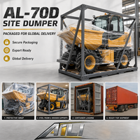 Mini-dumper hydraulique 4x4, capacité de charge de 7 tonnes, dumper de chantier, quatre roues motrices, camion à benne basculante