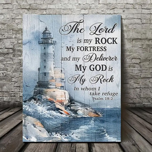 Loup rustique coquillage côtier impression sur toile océan phare Vintage dix commandements toile peinture Art imprime - Product Image 2