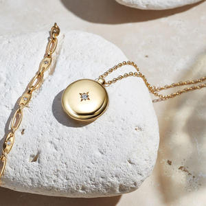 custom jewelry Custom 925 Sterling Silver Jewelry Personalized Engravable <strong>Sunshine</strong> Sun Dainty Lockets Pendant Necklace for <strong>Gifts</strong> Jewelry - Product Image 2