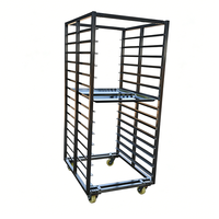 Chariot de rangement et de refroidissement en acier inoxydable 304 pour cuisine professionnelle, boulangerie et four