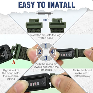 Vente directe d'usine, sangles <span class=keywords><strong>en</strong></span> nylon pour <span class=keywords><strong>Fitbit</strong></span> Inspire 3/Inspire 2/Inspire HR/Inspire/<span class=keywords><strong>Fitbit</strong></span> Ace 3/Ace 2, sangle pour femmes, hommes, enfants - Product Image 4