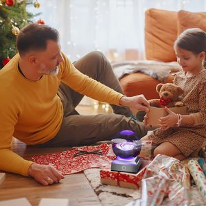 Hochance 3D sữa cách pha lê bóng đèn ngủ nhiều màu decolamp cho khoa học thiên văn học không gian cho phòng ngủ phòng cho - Product Image 2