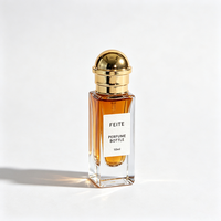 Nouvelle conception, flacon de parfum vide en verre carré de 10 ml, mini flacon de parfum de voyage à sertir avec boîte personnalisée