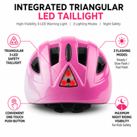 Casque de vélo de route réglable pour enfants avec feu arrière, respirant, couleur personnalisée, casque VTT pour garçons et filles, pour la conduite quotidienne