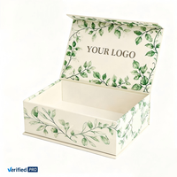 Boîte à bijoux de luxe en carton rigide écologique portable haut de gamme avec revêtement UV et logo personnalisé