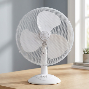 Ventilatore oscillante bianco da 20 cm per dessert, potenza 30W, lunghezza 350mm, funzionamento silenzioso 49.1 dB (GSC 005000728) - Product Image 3