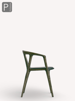 Savannah Chaise Designer Italien Alien Chaise de Salle à Manger en Bois Massif Home Art Tabouret de Restaurant en Cuir Véritable