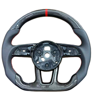 Volant de voiture en fibre de carbone rouge, très demandé pour Audi S7 RS3 RS4 RS5 RS6 R8 B8 B9 A3 A4 A5 A6 A7 C7 S3 S4 S5 TT TTRS