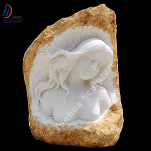 Taille de vie En <span class=keywords><strong>Pierre</strong></span> Naturelle Bloc Surface 3D Soulagement Fille En Marbre <span class=keywords><strong>Sculpture</strong></span> - Product Image 5