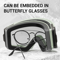 Lunettes de ski photochromiques KAPVOE jour et nuit anti-buée, lunettes de soleil de sport, lunettes de ski avec lentille magnétique et monture optique insérable