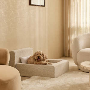 Canapé-lit design pour animaux <span class=keywords><strong>de</strong></span> compagnie, traversin <span class=keywords><strong>de</strong></span> tête doux, zone <span class=keywords><strong>de</strong></span> couchage confortable, couverture lavable, grands lits pour chiens <span class=keywords><strong>guimauve</strong></span> - Product Image 5