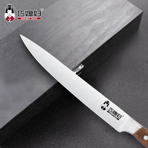 CHEVALIER SÉRIE Professionnel Couteau Manche En Bois D'olivier 8 Pouces Couteau À Trancher Allemand 1.4116 Couteau <span class=keywords><strong>de</strong></span> Cuisine - Product Image 3