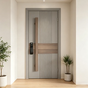 Porte de sécurité pivotante en alliage d'aluminium chinois de luxe, porte d'entrée blindée anti-effraction de qualité militaire - Product Image 2