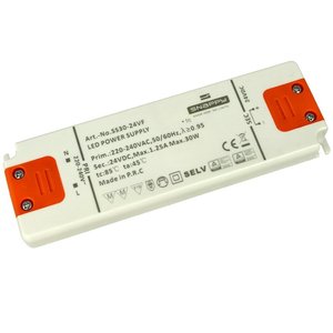 SS30-24VF scattante sottile 24V 30W 1,25A adattatore di alimentazione per il bagno di illuminazione di vanità