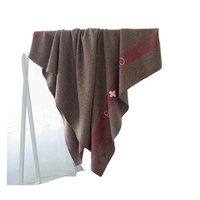 Couvertures en laine de mouton recyclées 200X140 de style suisse réfugiée en pure laine de roche de secours d'urgence lourde