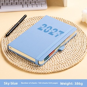 Agenda Giornaliera 2027 Transfrontaliera in Inglese, Pianificatore 365 Giorni, Una Pagina al <span class=keywords><strong>Giorno</strong></span>, Diario per la Gestione del Tempo, Taccuino con Copertina in PU, Regalo - Product Image 6