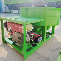Bétonnière électrique à cuve forçée 350L pour mortier et ciment, pour machines à béton