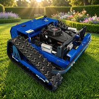 Robot Pemotong Rumput untuk Rumah Tangga, Pertanian, dan Industri dengan Mesin Empat Langkah Bertenaga Kuat, Peralatan Penyiangan yang Dapat Disesuaikan dengan Remote Control