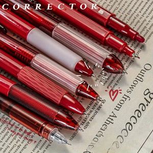 Juego de Bolígrafos de Gel Rojos de Secado Rápido, Doble Punta, Resaltador y Artículos Esenciales para el Regreso a Clases, Bolígrafo Corrector para Estudiantes y Profesores - Product Image 3