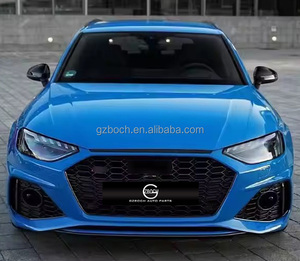 Kit carrosserie A4 vers <span class=keywords><strong>RS4</strong></span> pour <span class=keywords><strong>Audi</strong></span> A4 B9 2020+ : Pare-chocs avant, calandre, diffuseur, embouts, lèvre avant A4, spoiler A4 - Product Image 2