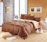 Ensemble de housse de couette en tissu microfibre de luxe, confortable, moderne, doux et brossé, ensemble de housse de couette, couleur bordeaux et vert