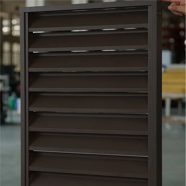 Waterproof Moisture-Proof Aluminum Louver Frame Office Building Customized Door and Window Products Aluminum Alloy Lily Shutter