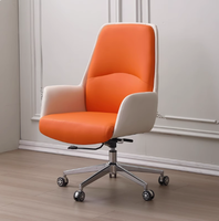 Chaise de bureau, chaise d'ordinateur confortable pour le travail sédentaire, chaise de réunion pour le bureau à domicile, siège de bureau avec dossier réglable et pivotant