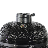 Barbecue Kamado en céramique haut de gamme OEM ODM 19 pouces pour extérieur avec chariot et finition givrée - Marque EGKAMADO