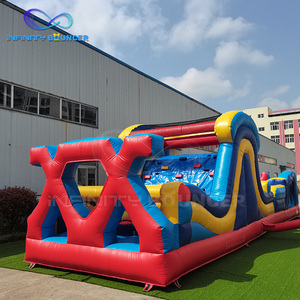 Parcours d'obstacles gonflable en PVC pour jeux <span class=keywords><strong>de</strong></span> plein air, parcours d'obstacles gonflable compétitif, parcours d'obstacles gonflable <span class=keywords><strong>pastel</strong></span>, long - Product Image 3