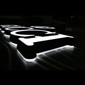 Пользовательские деловые Розничные буквы акриловая подсветка Рекламный Канал буква 3d Настенный логотип вывеска светодиодная Акриловая вывеска