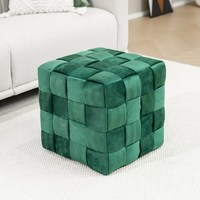 Bailey Fashion meubles scandinaves chaises salon vanité tabouret luxe velours gris Cube repose-pieds pouf