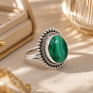 Anello Ispirato al Pavone Verde, Anello Vintage da Donna, Design Creativo, Accessorio per Dito - Product Image 4