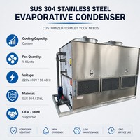 Tour de refroidissement par évaporation industrielle ZNX900 de type fermé avec compresseur frigorifique et moteur de pompe à économie d'énergie