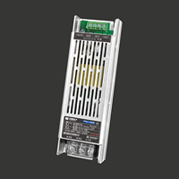 HX-60ALT-24 Triac 0-10V Alimentation LED à intensité variable simple C/V sans ventilateur mince pour intérieur 60W 2A 24V AC/DC Transformateur de pilote LED pour éclairage
