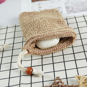 Sacs de savon en fibre de luffa naturelle <span class=keywords><strong>Brosse</strong></span> biologique pour le corps pour mousser et sécher le savon <span class=keywords><strong>Douche</strong></span> Bain Porte-pochette - Product Image 5